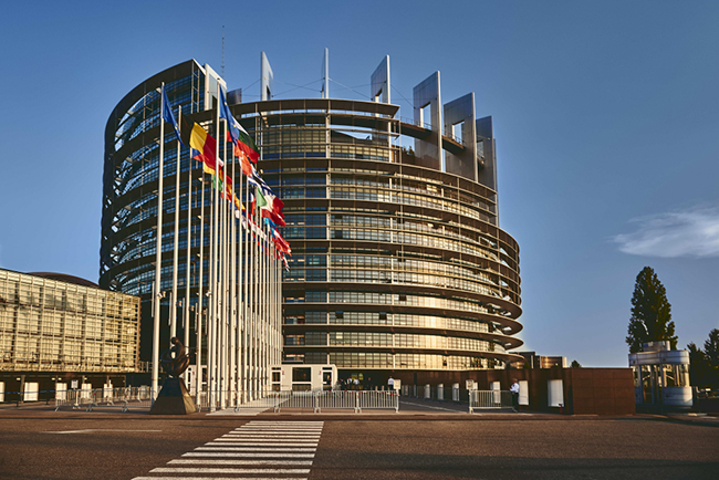 Photo du Parlement européeen, ou a été voté le DMA