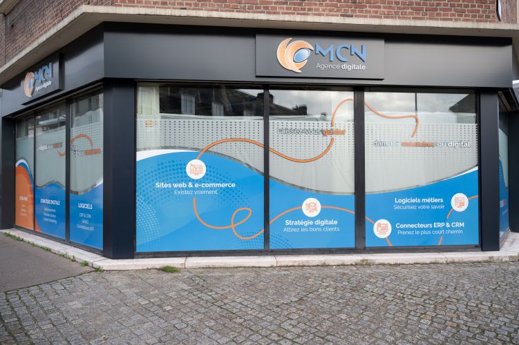 Vue extérieure de l'agence MCN à Rouen